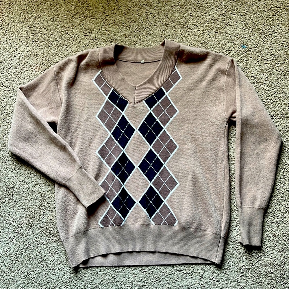 Brown oversized vest